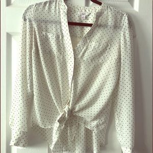 Candies Retro Sheer Blouse